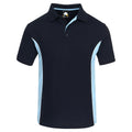 Orn Silverswift Two Tone Poloshirt Navy/Sky