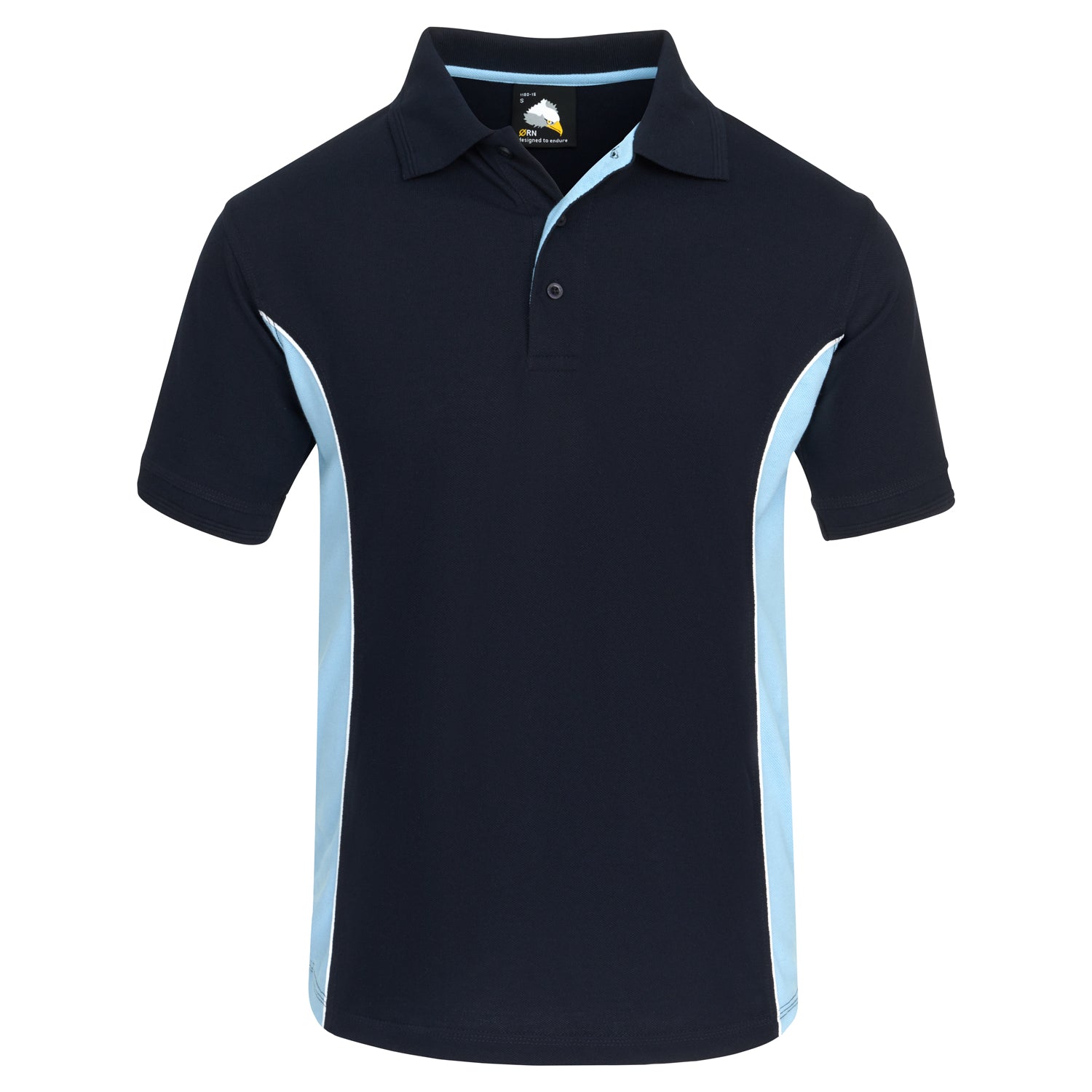 Orn Silverswift Two Tone Poloshirt Navy/Sky