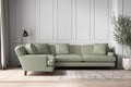 Deni Grand Left Hand Corner Sofa - Recycled Cotton Seaspray