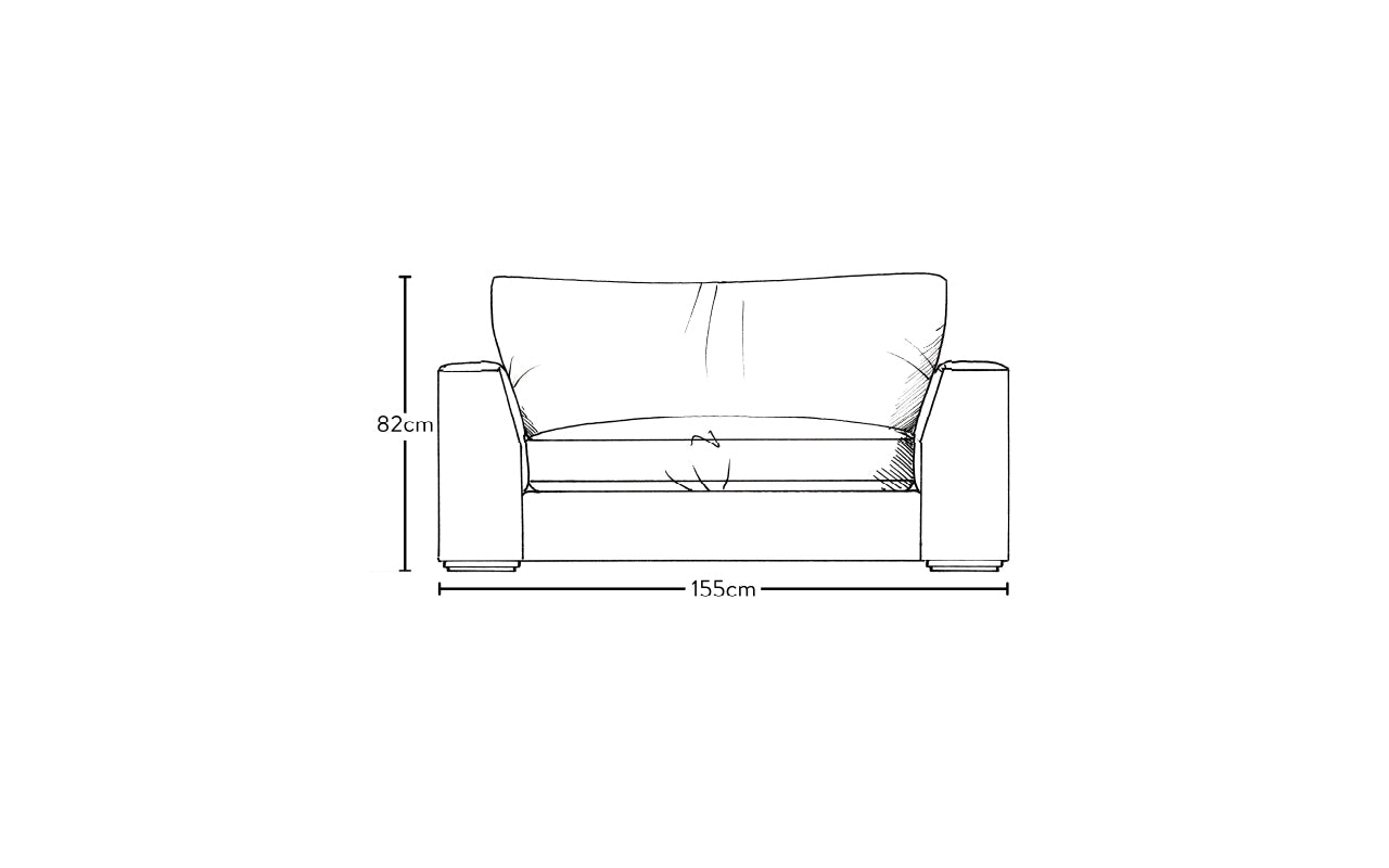 Guddu Love Seat - Recycled Cotton Ochre
