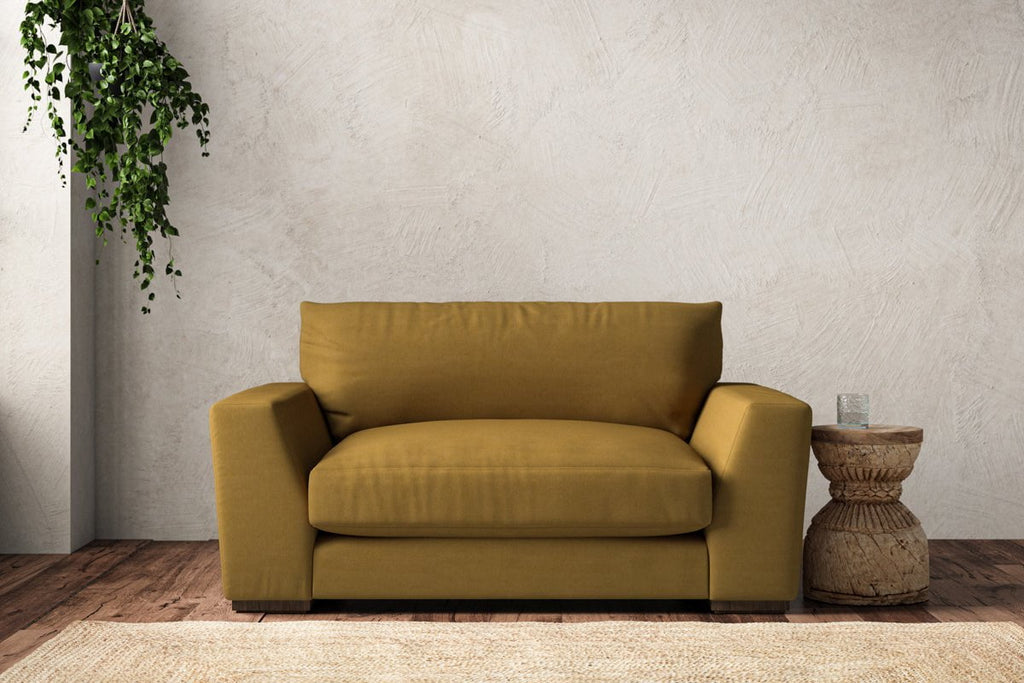 Guddu Love Seat - Recycled Cotton Ochre