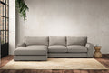 Guddu Medium Left Hand Chaise Sofa - Recycled Cotton Flax