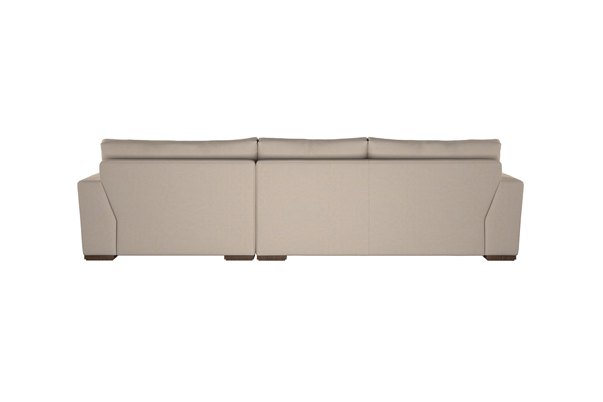Guddu Medium Right Hand Chaise Sofa - Recycled Cotton Mocha