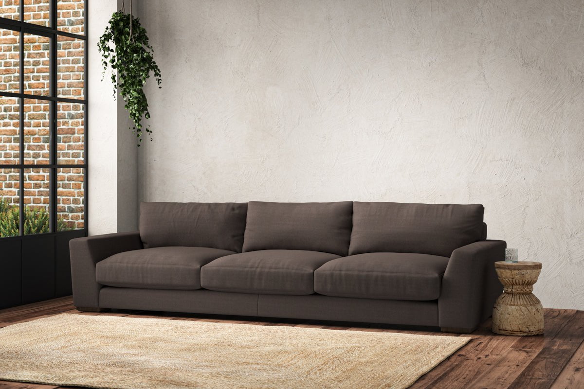 Guddu Super Grand Sofa - Recycled Cotton Mocha
