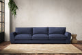 Guddu Super Grand Sofa - Recycled Cotton Navy