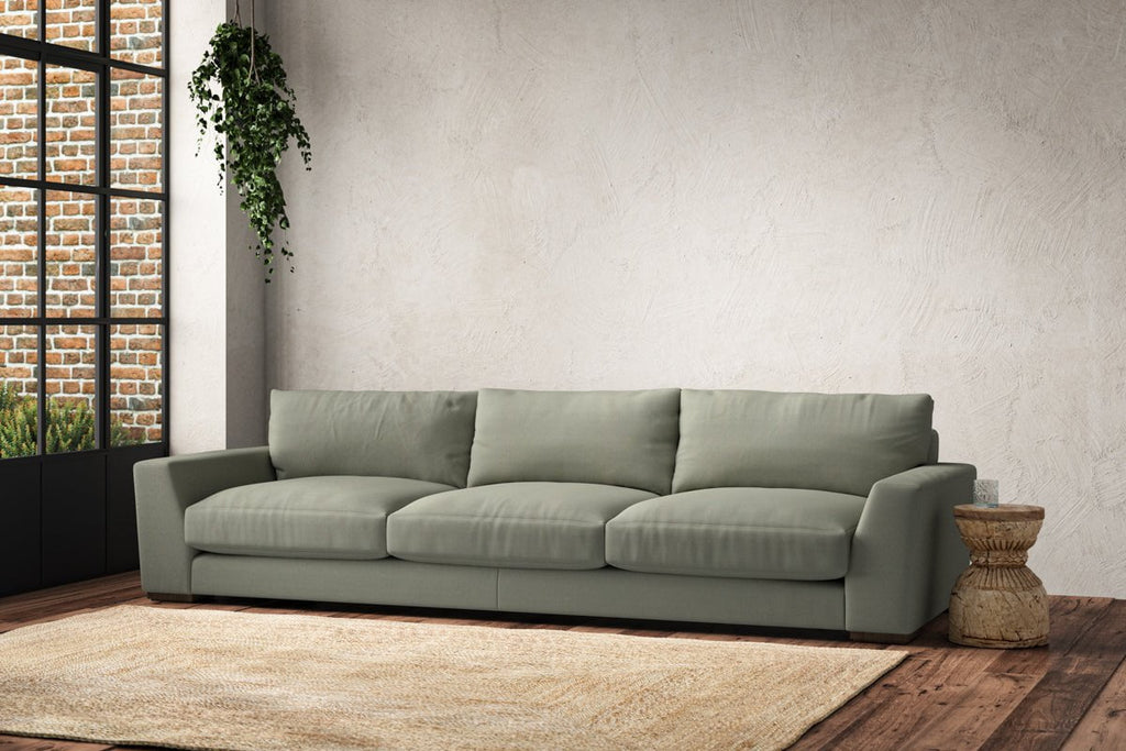 Guddu Super Grand Sofa - Recycled Cotton Seaspray