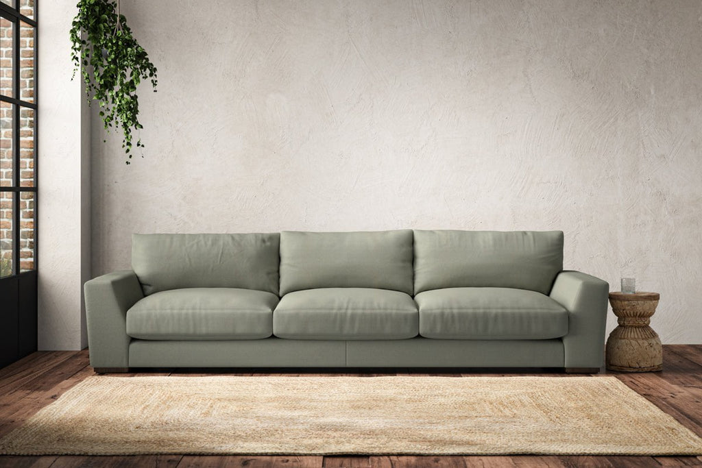 Guddu Super Grand Sofa - Recycled Cotton Seaspray