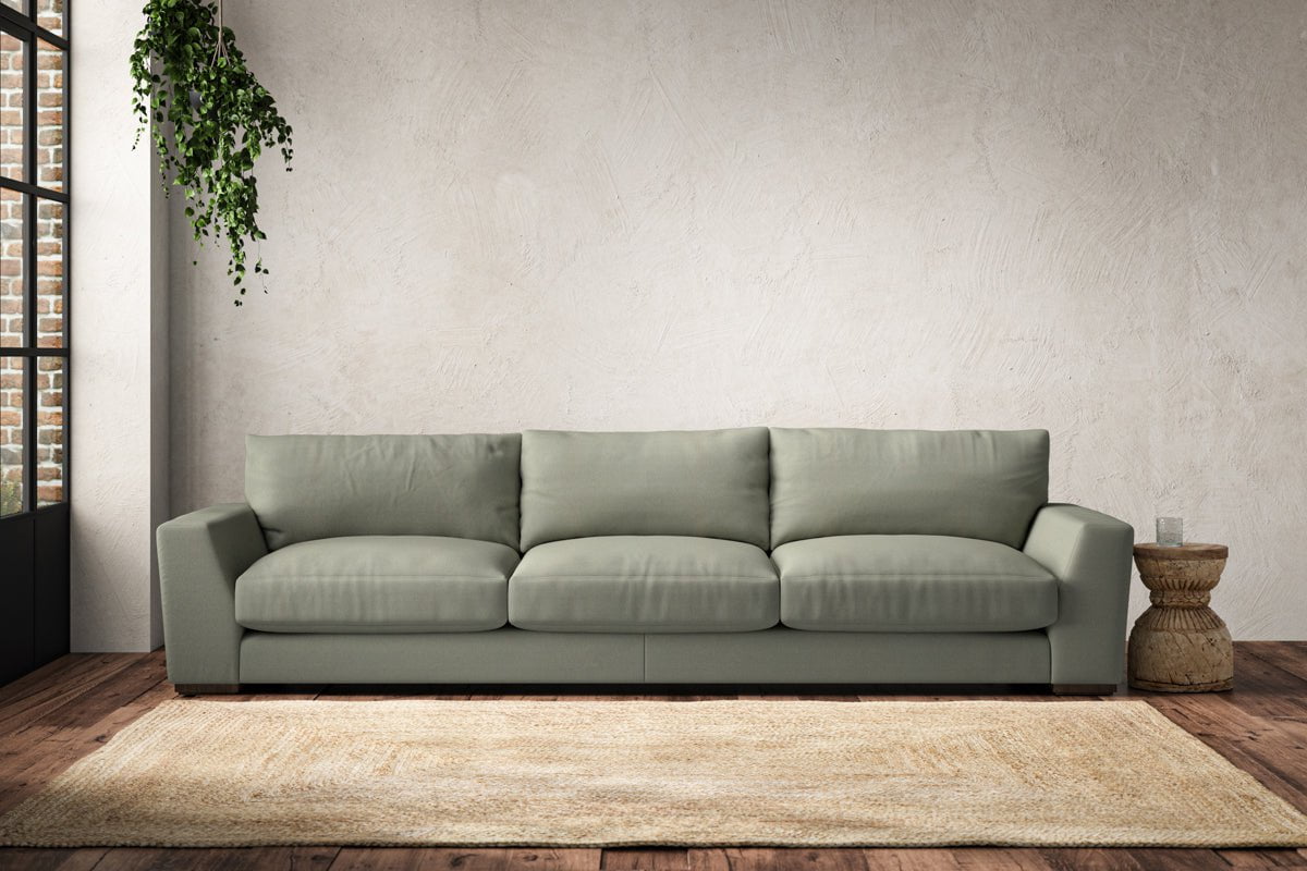Guddu Super Grand Sofa - Recycled Cotton Seaspray