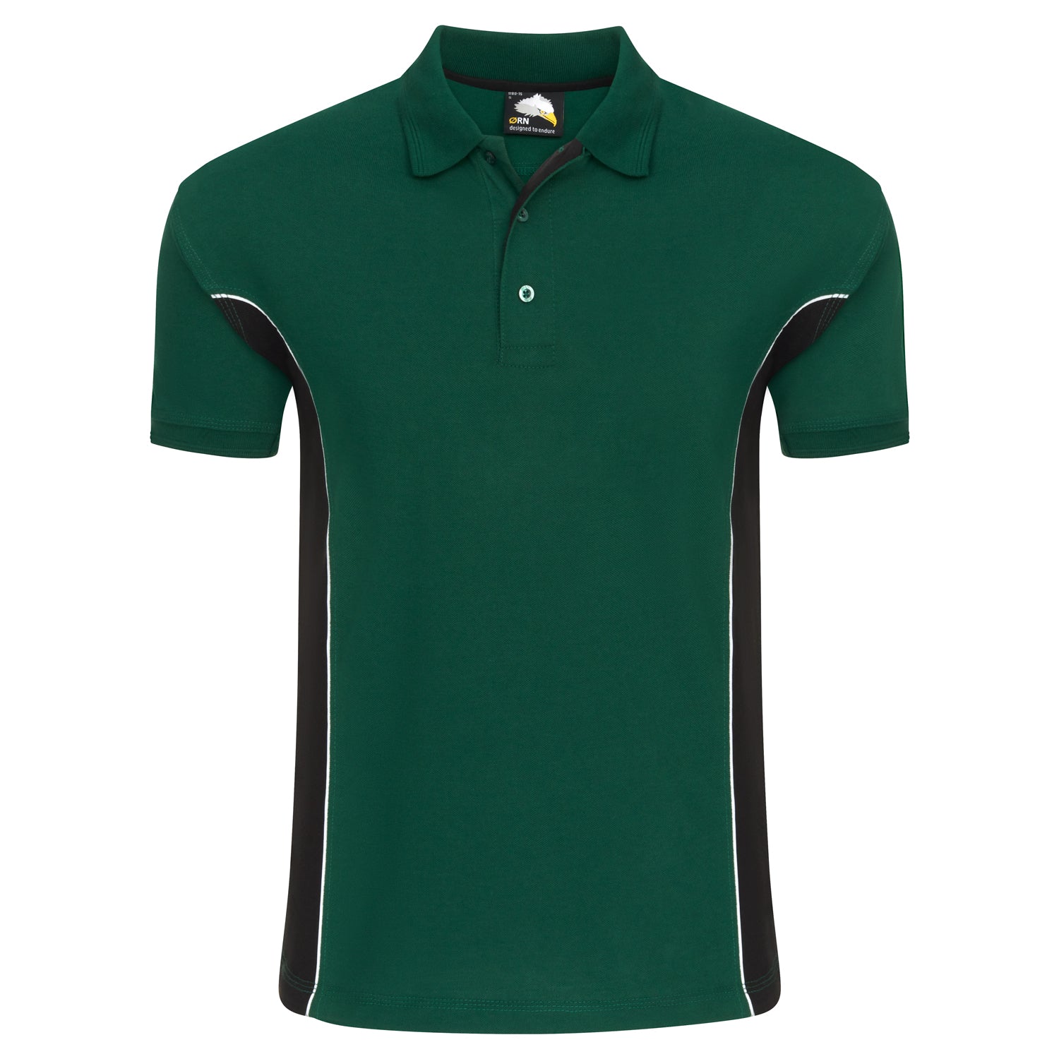 Orn Silverswift Two Tone Poloshirt Bottle/Black